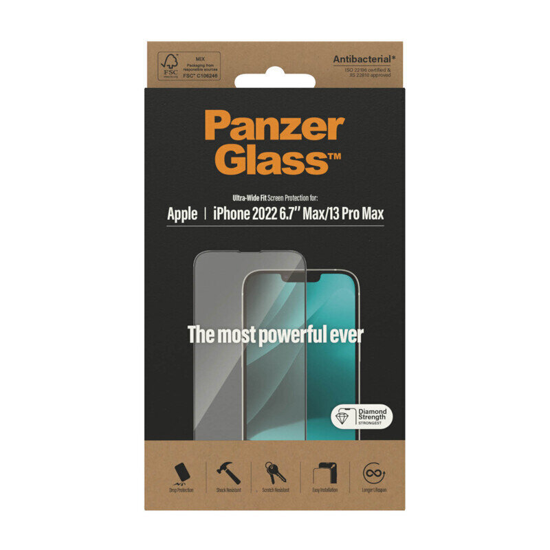 PanzerGlass iPhone 14 Plus/13 Pro Max цена и информация | Ekrāna aizsargstikli | 220.lv