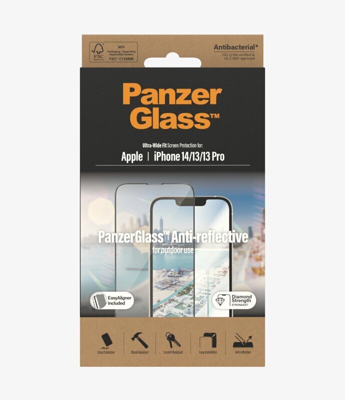 PanzerGlass iPhone 14/13/13 Pro цена и информация | Ekrāna aizsargstikli | 220.lv