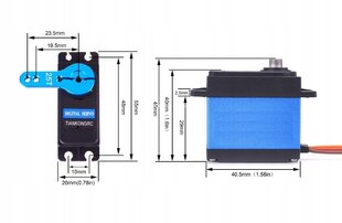 Servo motors 6620MG 65 g (20 kg / 0,16 sek), ūdens izturīgs цена и информация | Smart устройства и аксессуары | 220.lv