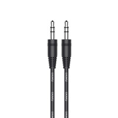 KAKU kabelis KSC-450 Yaman - 3,5 mm līdz 3,5 mm - 1 metrs melns cena un informācija | Savienotājkabeļi | 220.lv