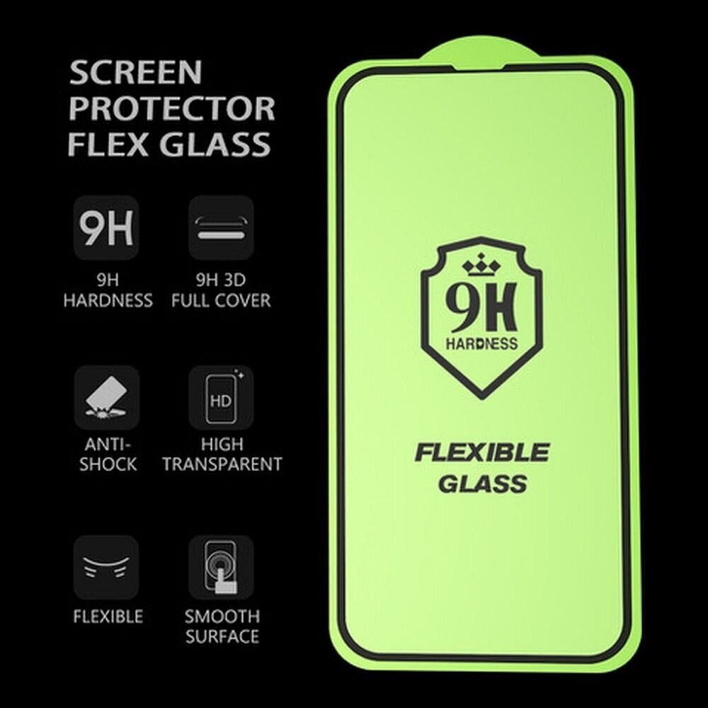 Ekrāna aizsargs Bestsuit Flexible Hybrid Glass 5D - iPhone 13 / 13 Pro / 14 cena un informācija | Ekrāna aizsargstikli | 220.lv