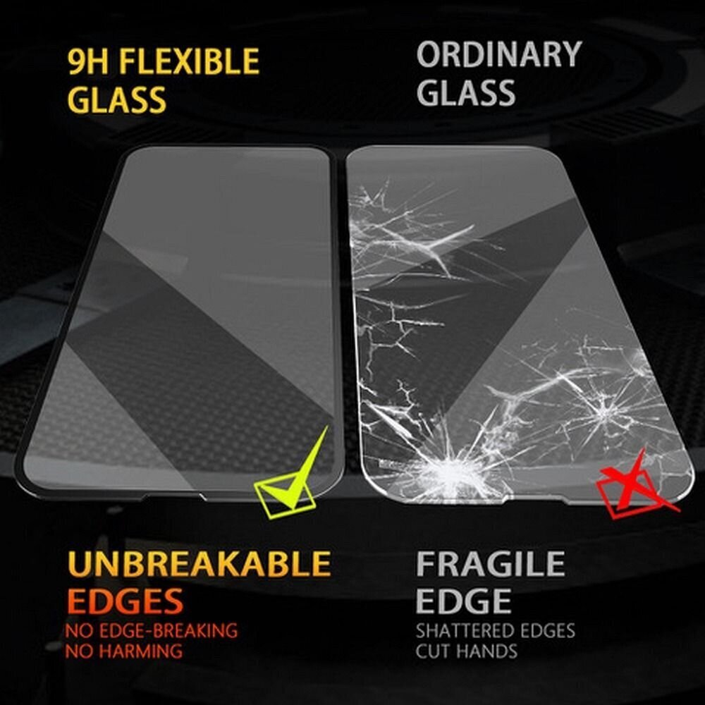 Ekrāna aizsargs Bestsuit Flexible Hybrid Glass 5D - iPhone 13 Pro Max / 14 Plus цена и информация | Ekrāna aizsargstikli | 220.lv