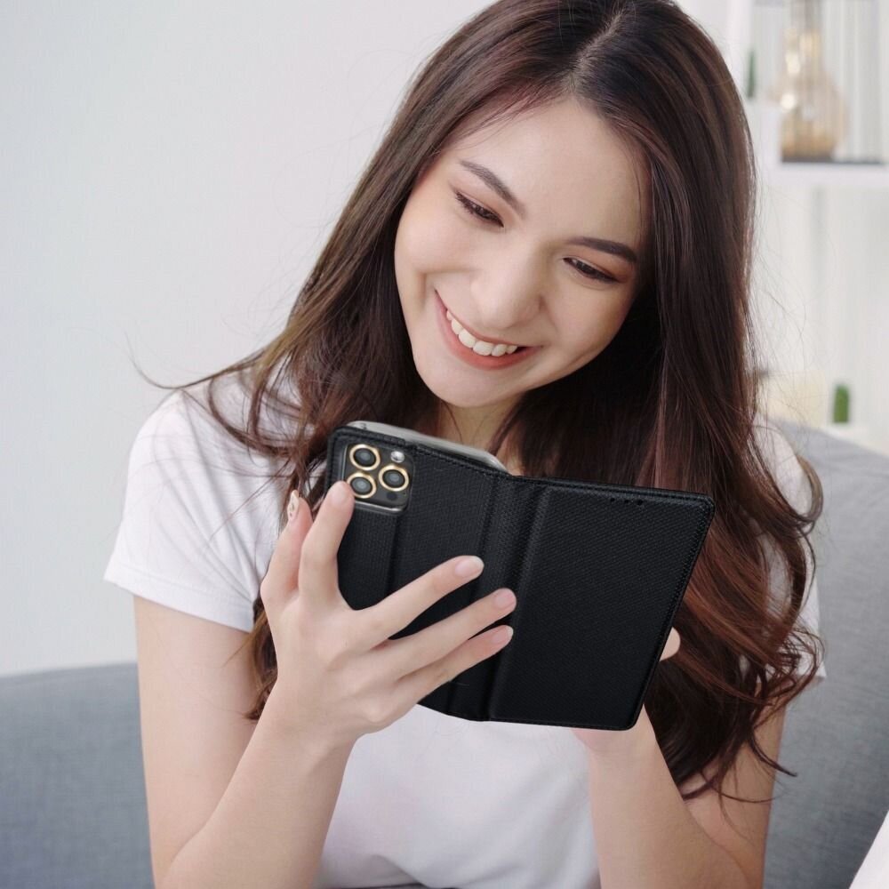 Samsung Xcover 6 Pro maciņš Smart Book, melns cena un informācija | Telefonu vāciņi, maciņi | 220.lv