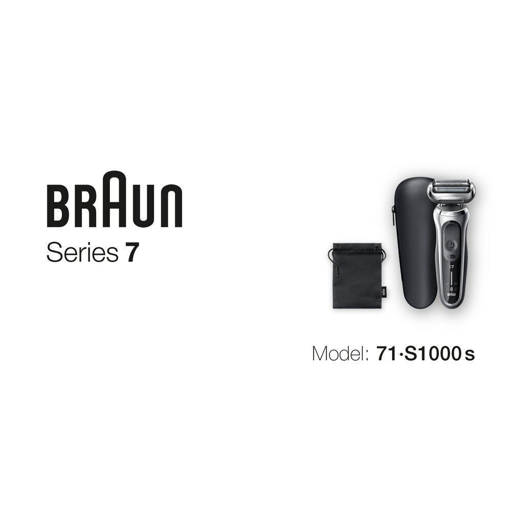 Braun Series 7 71-S1000s AutoSense цена и информация | Bārdas skuvekļi | 220.lv