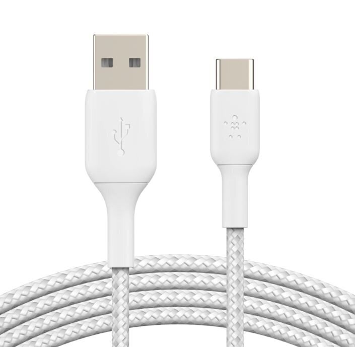 Belkin Pīts USB-C USB-A 3 m balts cena un informācija | Savienotājkabeļi | 220.lv