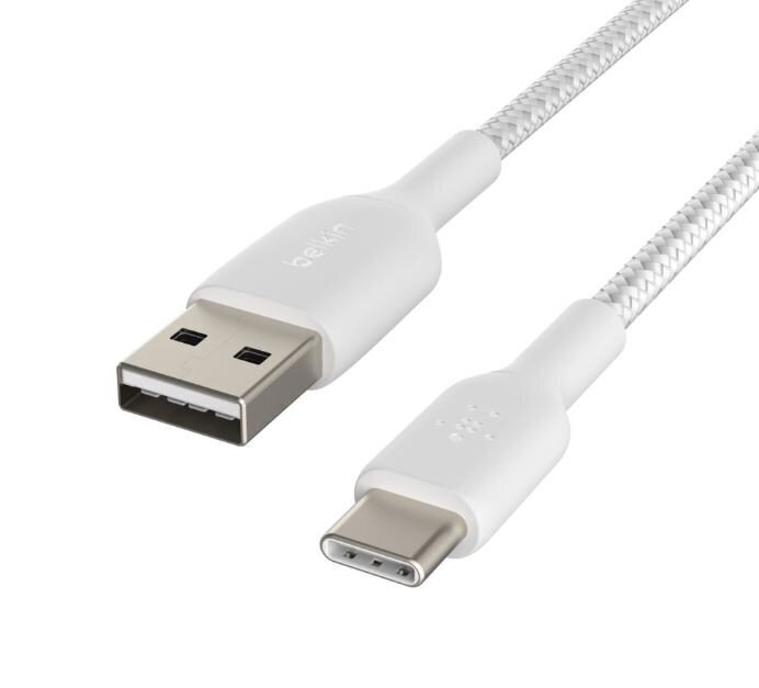 Belkin Pīts USB-C USB-A 3 m balts cena un informācija | Savienotājkabeļi | 220.lv