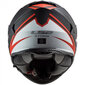 LS2 FF800 STORM NERVE Matt Black Red cena un informācija | Moto ķiveres | 220.lv