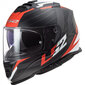 LS2 FF800 STORM NERVE Matt Black Red cena un informācija | Moto ķiveres | 220.lv