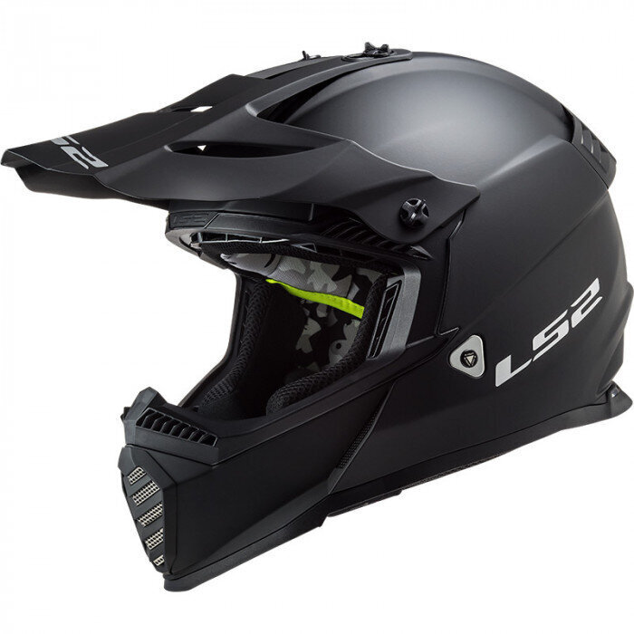 LS2 MX437 FAST EVO Matt black cena un informācija | Moto ķiveres | 220.lv