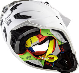 LS2 MX470 SUBVERTER SINGLE MONO Gloss white cena un informācija | Moto ķiveres | 220.lv