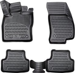 Elmasline Design 3D Rubber Mats komplekts VW Tiguan II, kas būvēts no 2016. gada | Īpaši augsta 5 cm mala cena un informācija | Gumijas paklājiņi pēc auto modeļiem | 220.lv