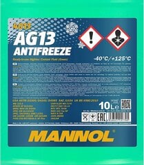 Mannol Antrefreeze AG13-40 RefRstrost aizsardzības dzesēšanas šķidrums, 10 litri cena un informācija | Vējstiklu un dzesēšanas šķidrumi | 220.lv