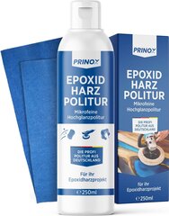 Prinox® 250ml pulēšanas pastas epoksīda sveķi, ieskaitot pulēšanas auduma I epoksīda sveķu laku, lai iegūtu augstas spraugas. cena un informācija | Auto ķīmija | 220.lv