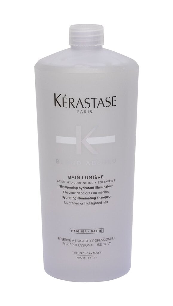 Mitrinošs šampūns Kerastase Blond Absolu Bain Lumiere Shampoo, 1000 ml cena un informācija | Šampūni | 220.lv