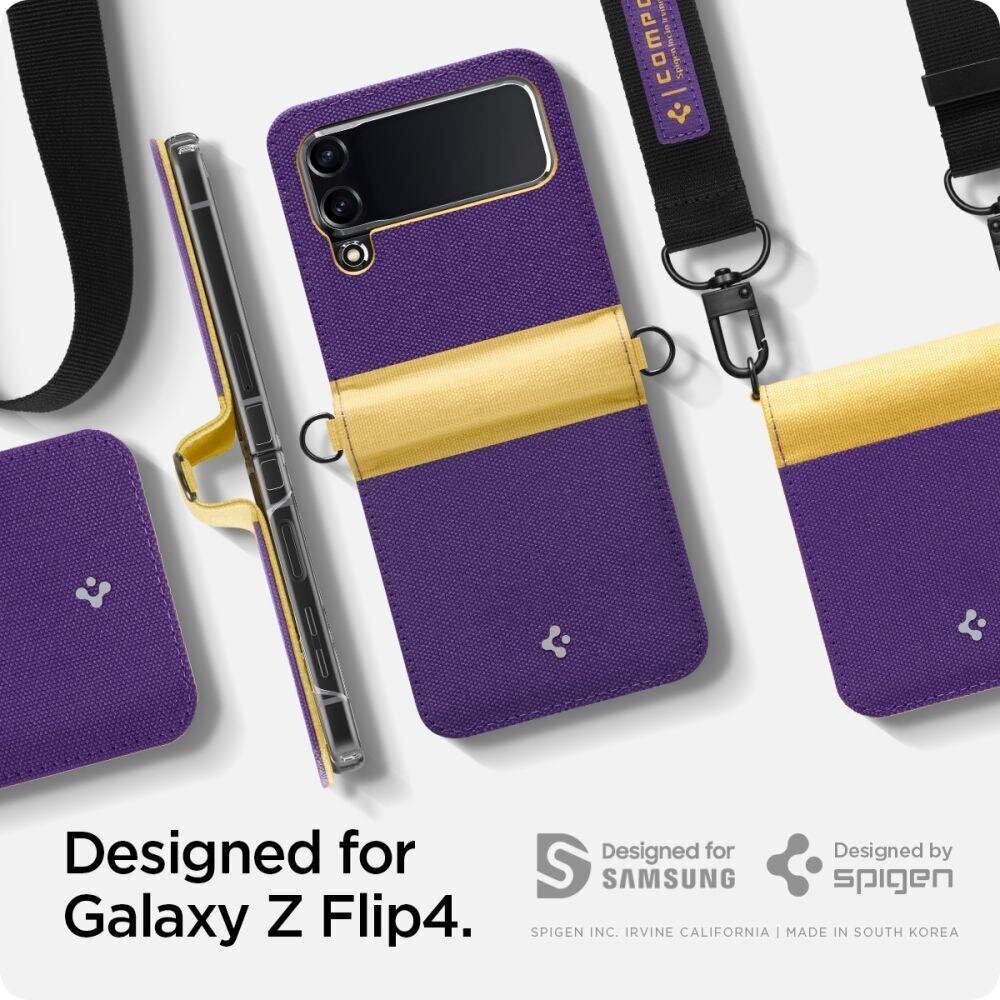 Vāciņš SPIGEN Compoty - SAMSUNG Z FLIP 4 pansy cena un informācija | Telefonu vāciņi, maciņi | 220.lv