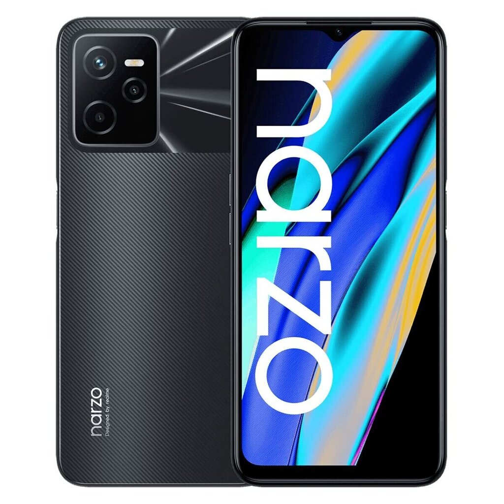 Телефон Realme narzo 50A Prime 4/64GB, Dual SIM, Flash Black цена | 220.lv