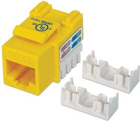 Modulis Keystone Intellinet RJ45 UTP Cat6, dzeltens cena un informācija | Kabeļi un vadi | 220.lv