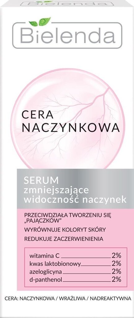 Serums Bielenda Couperose Skin Serum Reducing the Visibility of Capillaries, 30 ml цена и информация | Serumi sejai, eļļas | 220.lv