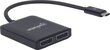 Adaptera centrmezgls Manhattan USB-C uz 2X DisplayPort MST 4K HUB цена и информация | Adapteri un USB centrmezgli | 220.lv