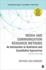 Media and Communication Research Methods - International Student Edition: An Introduction to Qualitative and Quantitative Approaches 5th Revised edition цена и информация | Энциклопедии, справочники | 220.lv