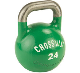 Гиря для соревнований Crossmaxx Competition Kettlebell 24 кг зеленая цена и информация | Гантели, штанги, гири | 220.lv