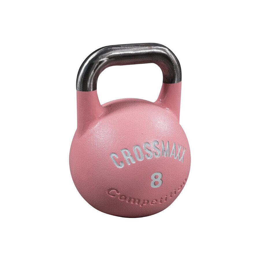 Svaru bumba sacensībām Crossmaxx Competition Kettlebell 8 kg rozā cena un informācija | Svari, hanteles, stieņi | 220.lv