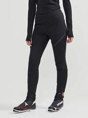 Женские тренировочные брюки Craft Glide Wind Tights W, черные цена и информация | Спортивная одежда для женщин | 220.lv