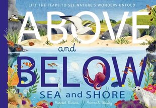 Above and Below: Sea and Shore: Lift the flaps to see nature's wonders unfold cena un informācija | Grāmatas pusaudžiem un jauniešiem | 220.lv