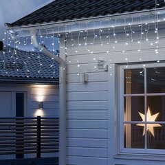 500 LED Ziemassvētku vītne "Lāstekas", 22m. , auksta gaisma cena un informācija | Ziemassvētku lampiņas, LED virtenes | 220.lv