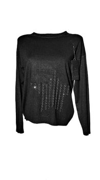 Džemperis sievietēm, melnā krāsā cena un informācija | Sieviešu džemperi | 220.lv