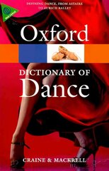 Oxford Dictionary of Dance 2nd Revised edition cena un informācija | Enciklopēdijas, uzziņu literatūra | 220.lv