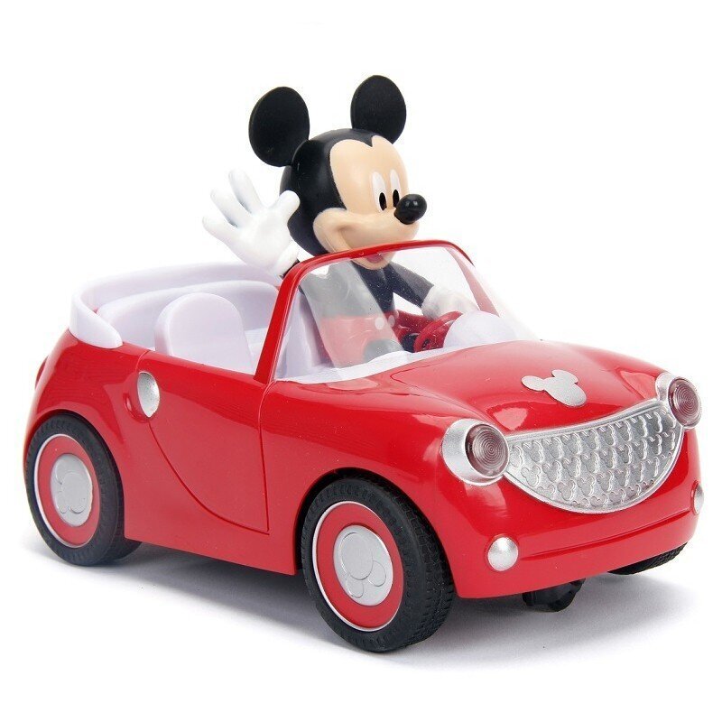 Mickey Mouse automašīna ar tālvadības pulti Roadster Cabriolet Jada cena un informācija | Rotaļlietas zēniem | 220.lv