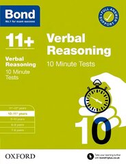 Bond 11plus: Bond 11plus 10 Minute Tests Verbal Reasoning 10-11 years 1 цена и информация | Книги для подростков и молодежи | 220.lv