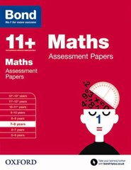 Bond 11plus: Maths: Assessment Papers: 7-8 years, 7-8 years cena un informācija | Grāmatas pusaudžiem un jauniešiem | 220.lv