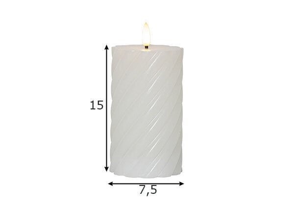 LED svece Flamme Swirl cena un informācija | Sveces un svečturi | 220.lv