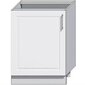 Virtuves skapītis trauku mazgājamai mašīnai Natalia White Gloss, balts цена и информация | Virtuves skapīši | 220.lv