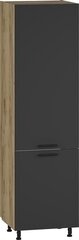 Skapis Halmar Vento DU-60/214, melns цена и информация | Кухонные шкафчики | 220.lv