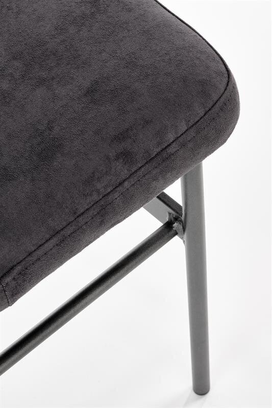 2-u krēslu komplekts Halmar Smart KR, melns cena un informācija | Virtuves un ēdamistabas krēsli | 220.lv