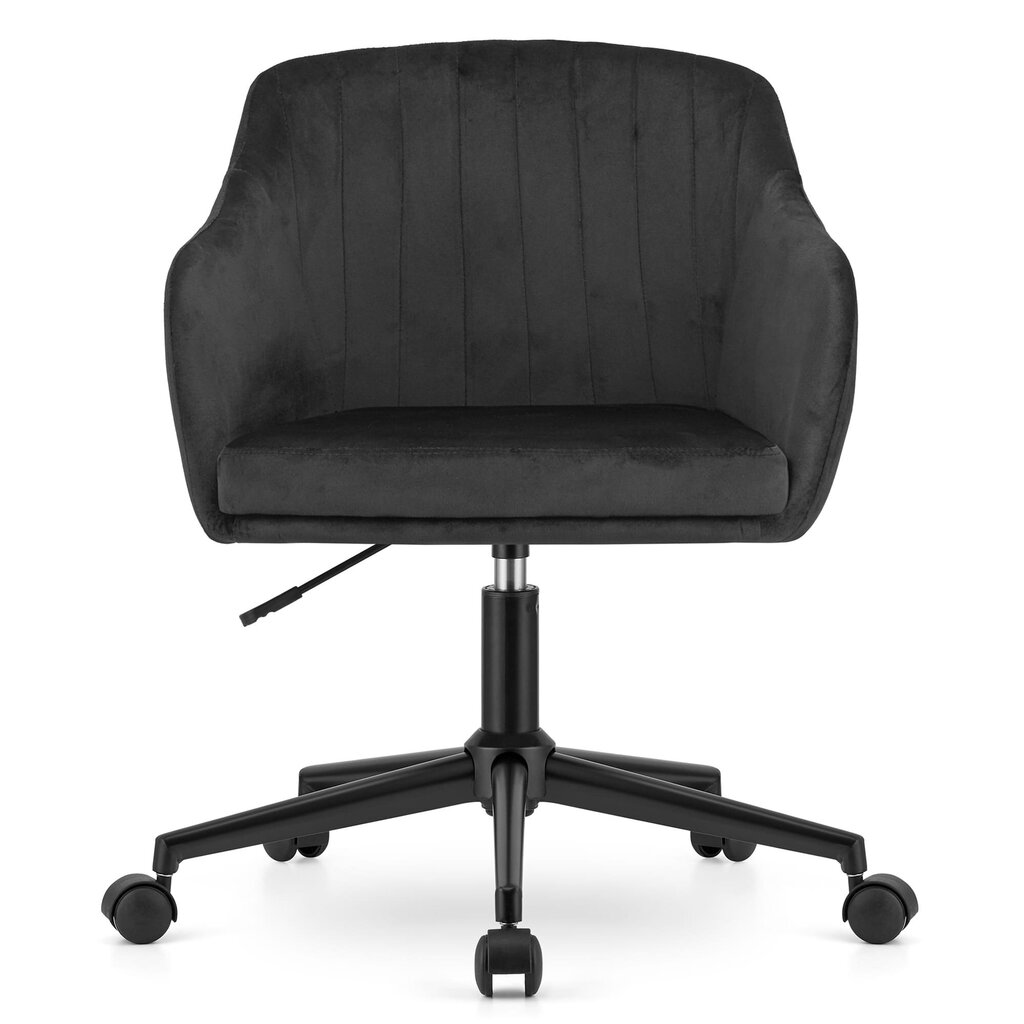 MINK grozāms krēsls, melns samts cena un informācija | Biroja krēsli | 220.lv