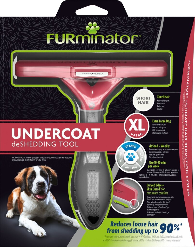 FURminator deShedding ķemme XS īsā apaļa Suņiem цена и информация | Kopšanas līdzekļi dzīvniekiem | 220.lv