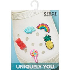 Набор значков для сабо Crocs™ Crocs HAPPY CANDY 5 PACK G0700900-MU, 5 шт. цена и информация | Детские резиновые сабо | 220.lv