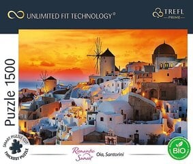 TREFL Prime puzle Romantisks saulriets “Santorini”, 1500 gab. цена и информация | Пазлы | 220.lv