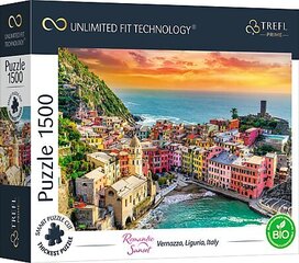 TREFL Prime puzle Romantisks saulriets “Vernacco”, 1500 gab. cena un informācija | Puzles, 3D puzles | 220.lv