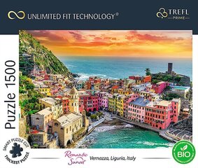 TREFL Prime puzle Romantisks saulriets “Vernacco”, 1500 gab. cena un informācija | Puzles, 3D puzles | 220.lv