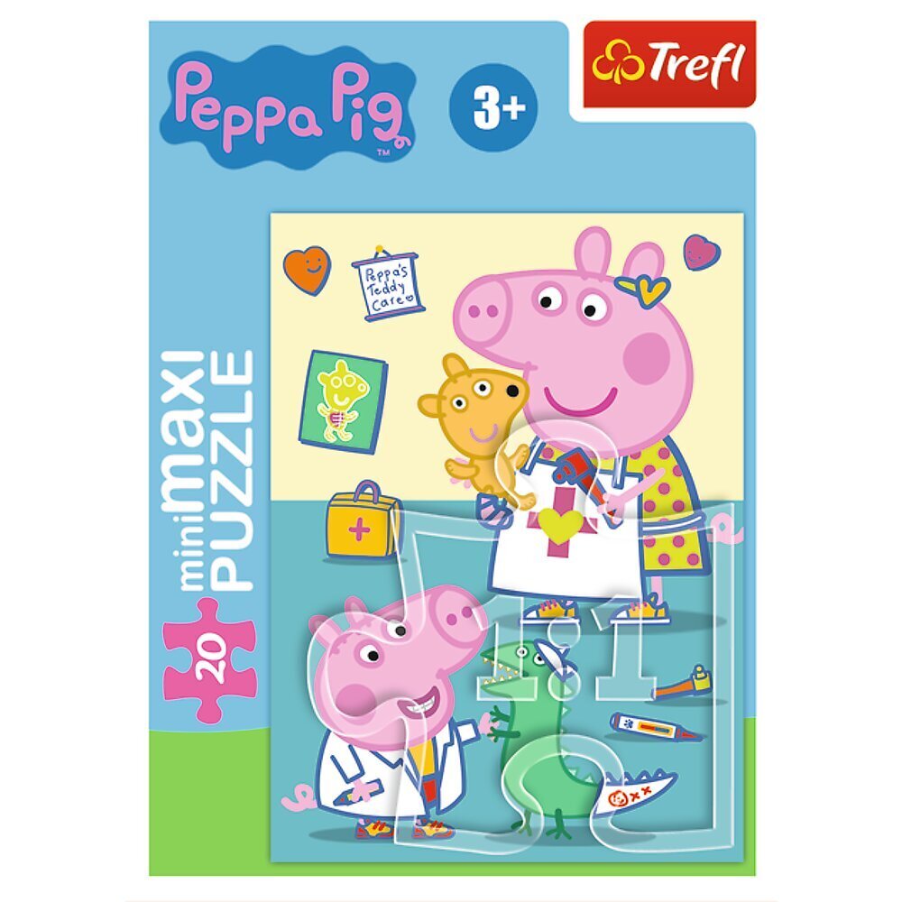 TREFL PEPPA PIG Mini Maxi puzle „Cūciņa Peppa", 20 gab. cena un informācija | Puzles, 3D puzles | 220.lv