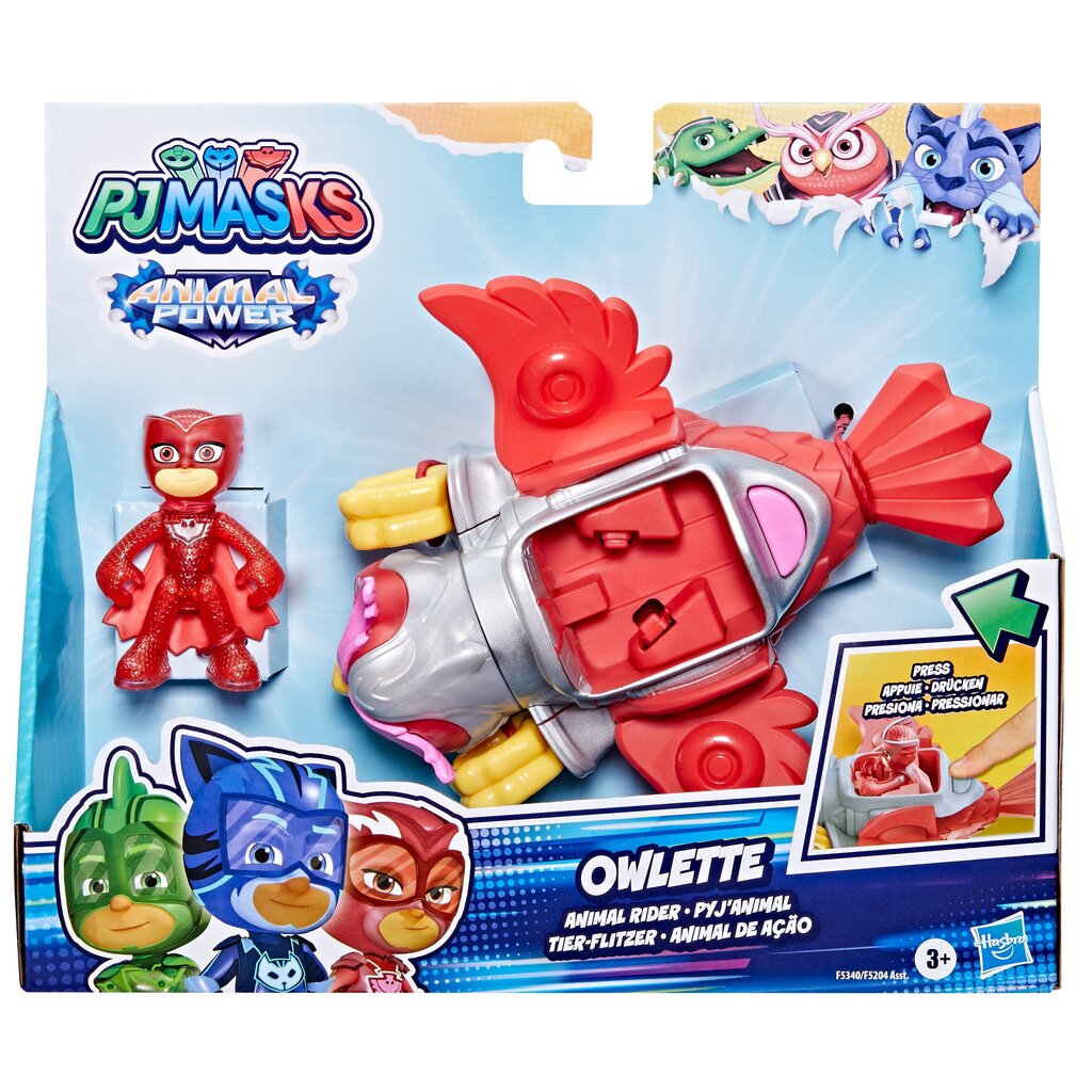 PJ MASKS Rotaļu komplekts "Deluxe dzīvnieku transportlīdzeklis" cena un informācija | Rotaļlietas zēniem | 220.lv