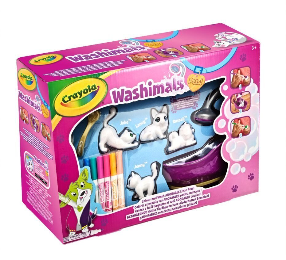 CRAYOLA WASHIMALS rotaļu komplekts цена и информация | Rotaļlietas meitenēm | 220.lv