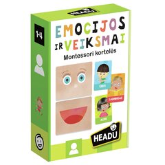 Kārtis „Emocijas un darbības“ Headu „Montessori“, LT cena un informācija | Galda spēles | 220.lv