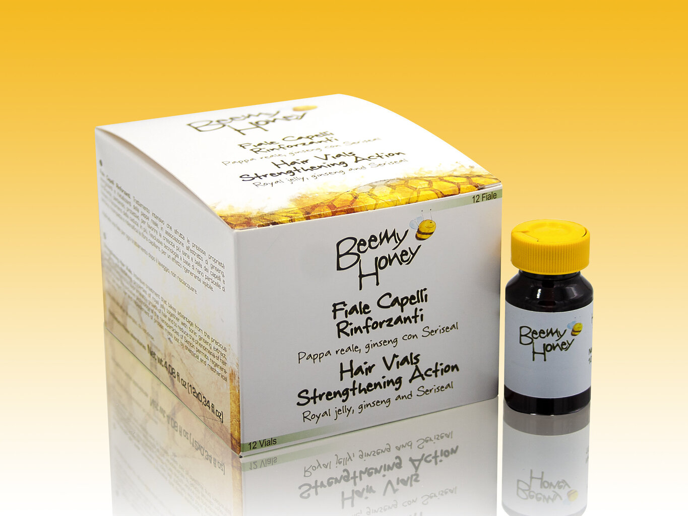 Ampulas ar medu matu stiprināšanai Natura House Beemy Honey 12x10 ml цена и информация | Matu uzlabošanai | 220.lv
