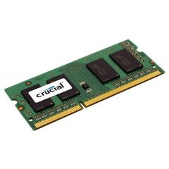 Crucial 8GB DDR3 PC3-12800 CL11 SO-DIMM CT102464BF160B cena un informācija | Operatīvā atmiņa (RAM) | 220.lv
